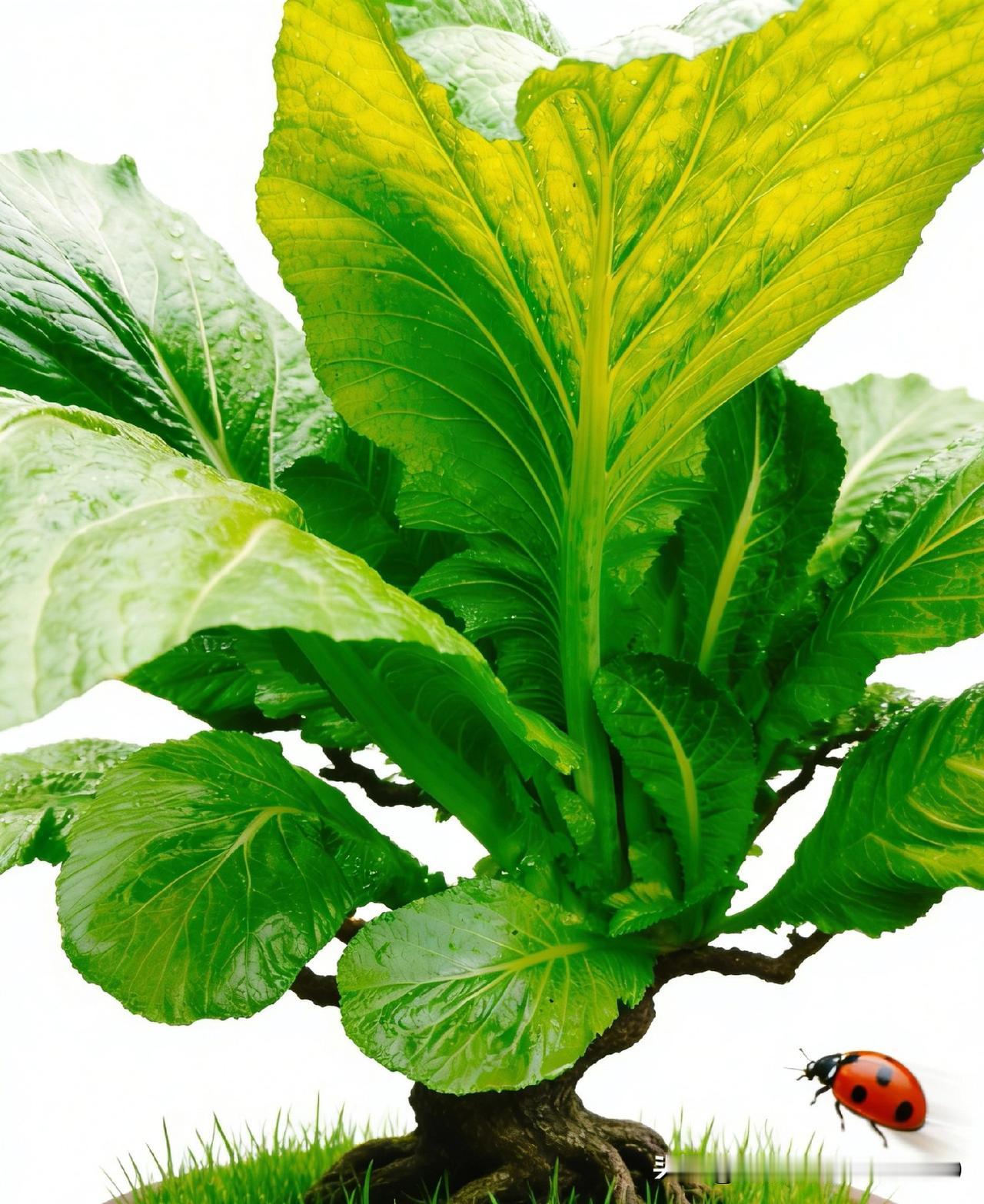 天冷了，芥菜打火锅，去油腻。
这大叶芥菜长势旺盛、叶片肥厚脆嫩。叶柄宽厚脆实，病