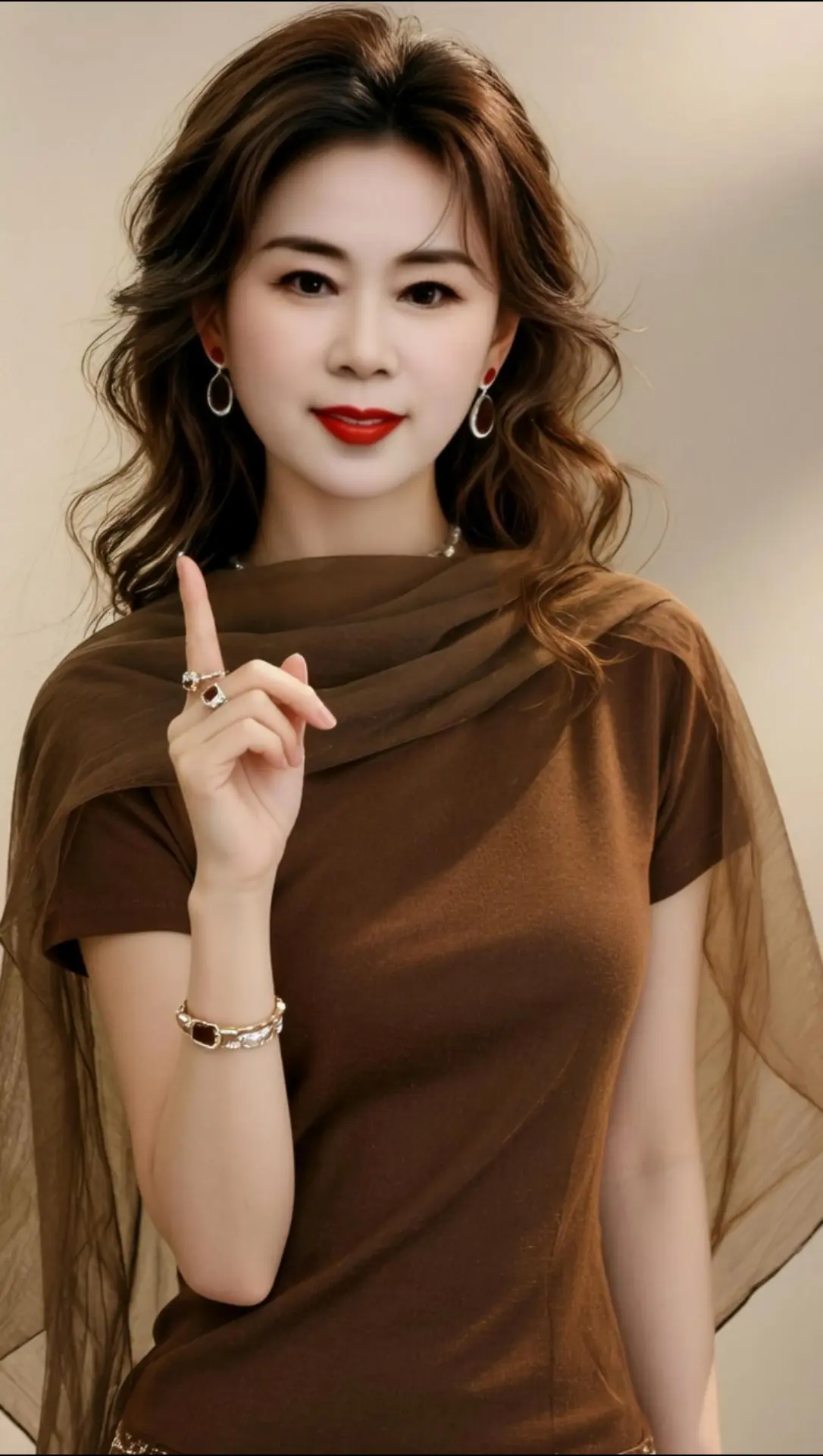 AI棕调氛围感写真 随变ai随便玩