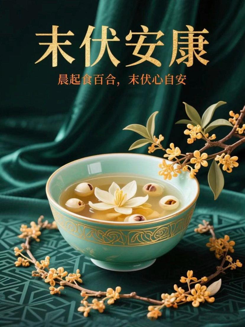 末伏的清晨，暑气稍敛，风里藏着浅凉。愿你在这最后一伏里，少些燥热烦忧，多些心平气