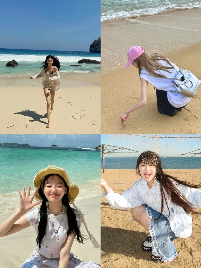 存一些沙滩🏝️拍照姿势  📸 一键get√  拍照技巧 摄影