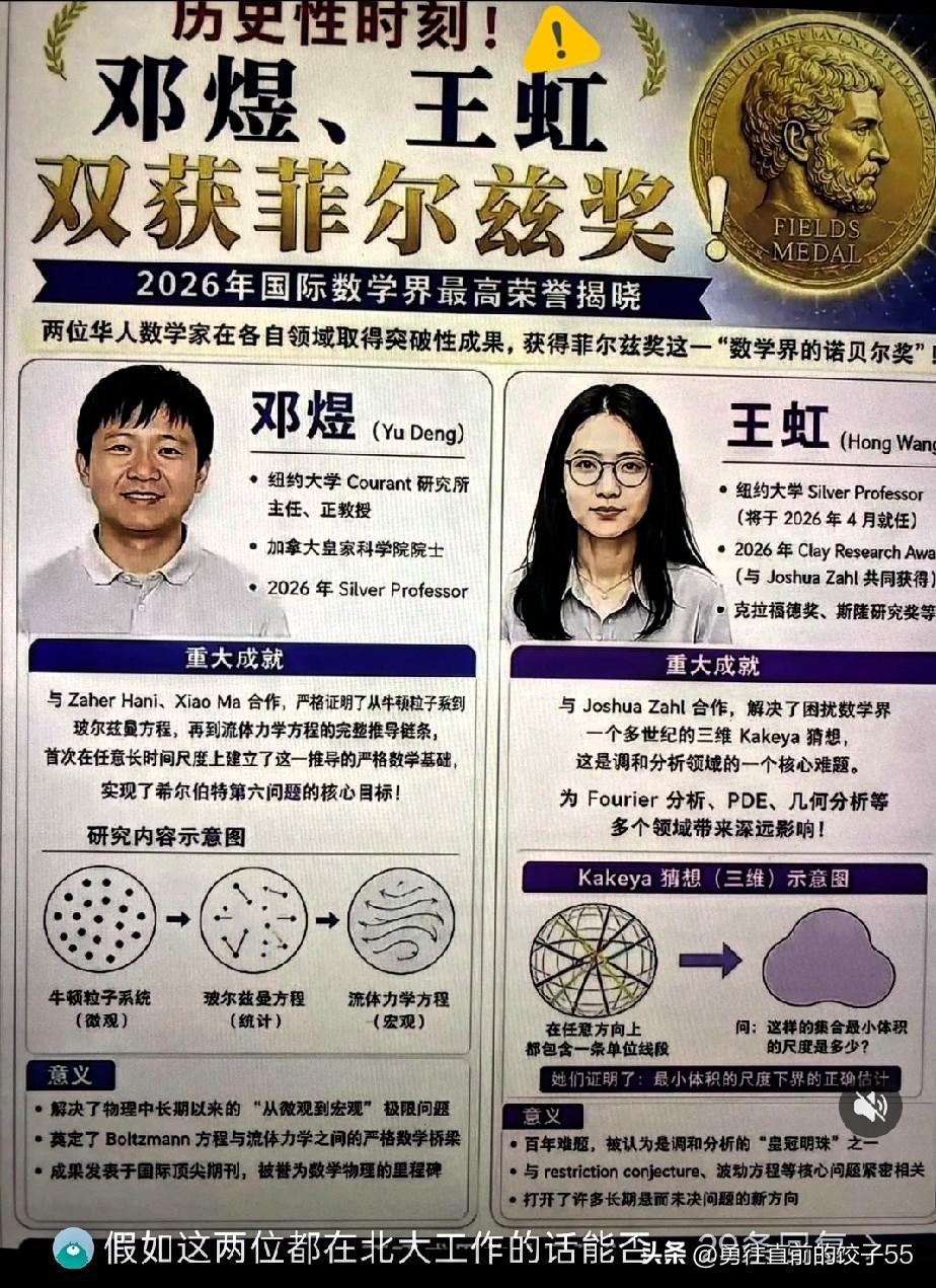 邓煜大二的时候从北大转学到麻省理工，王虹在获奖短片里没有提到北大，却感谢了父母、