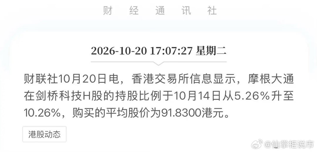 摩根大通三天重仓翻倍！真金白银从不撒谎，这家中国公司，要吃下全球AI大单！10月