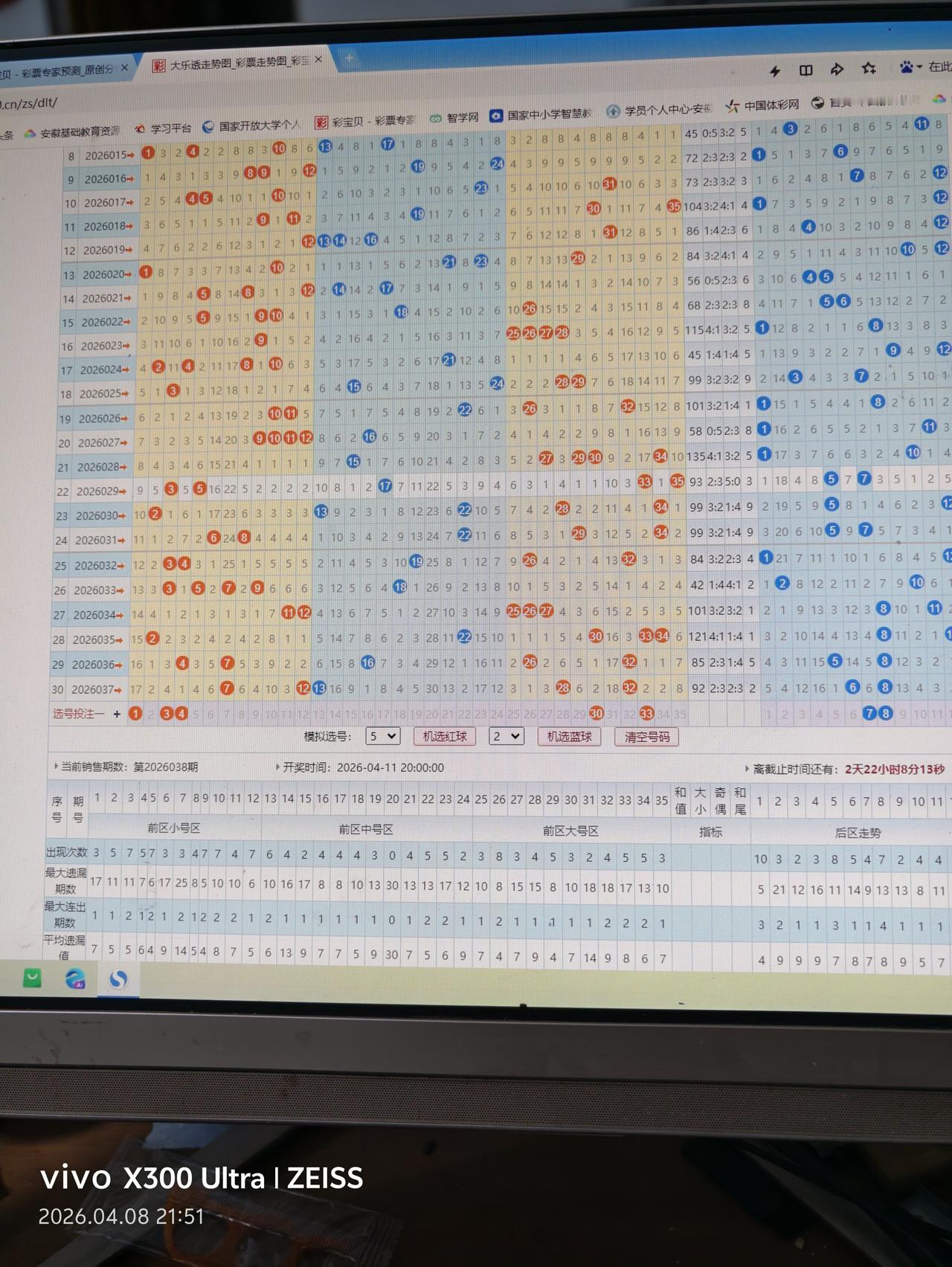 大乐透预测26038期
01  03  04  30  33+07   08
小