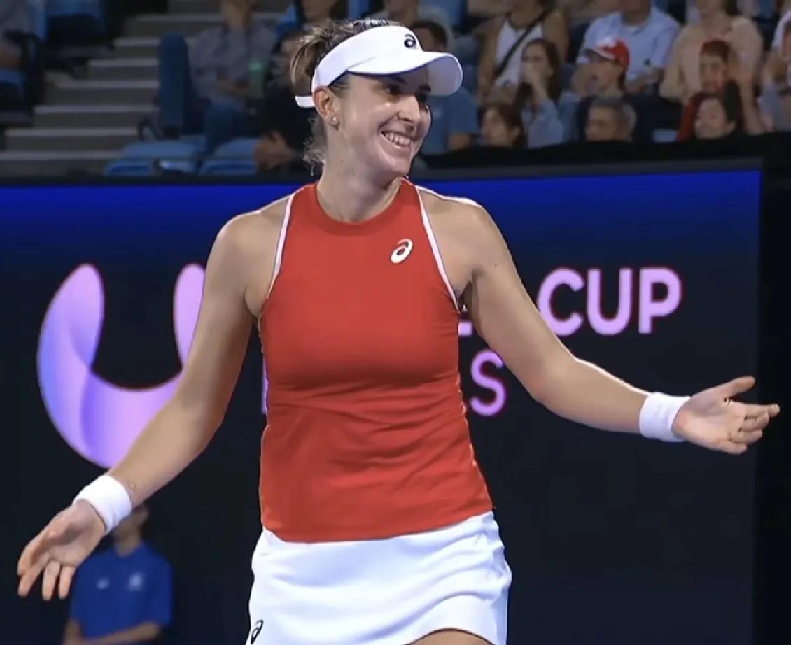 2026世界网球联合杯冠亚军决赛惊爆大冷门！

首盘女子单打，世界排名11位选手