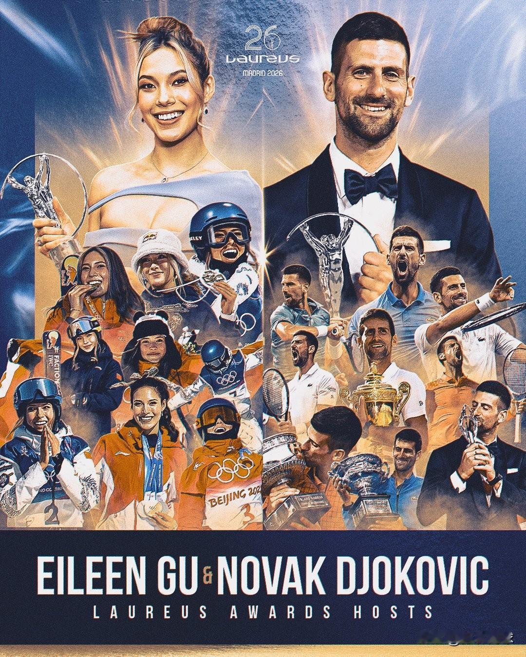 🇷🇸德约科维奇和谷爱凌🇨🇳将成为2026劳伦斯体育奖的颁奖嘉宾。
非常棒