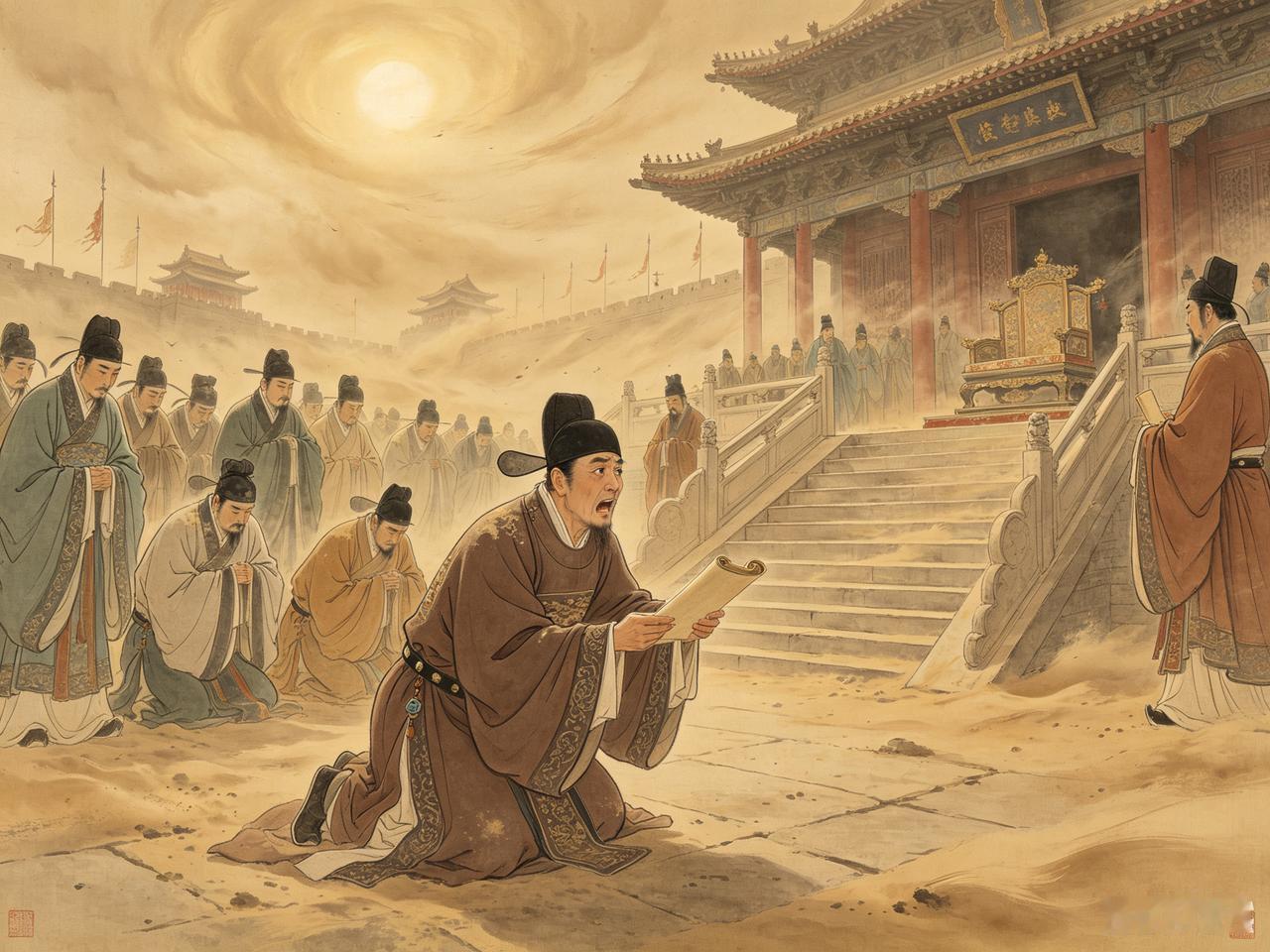 靖康2年，太宰张邦昌一开始是誓死不愿当伪帝的，金人以屠城相逼，宋朝大臣王时雍等人