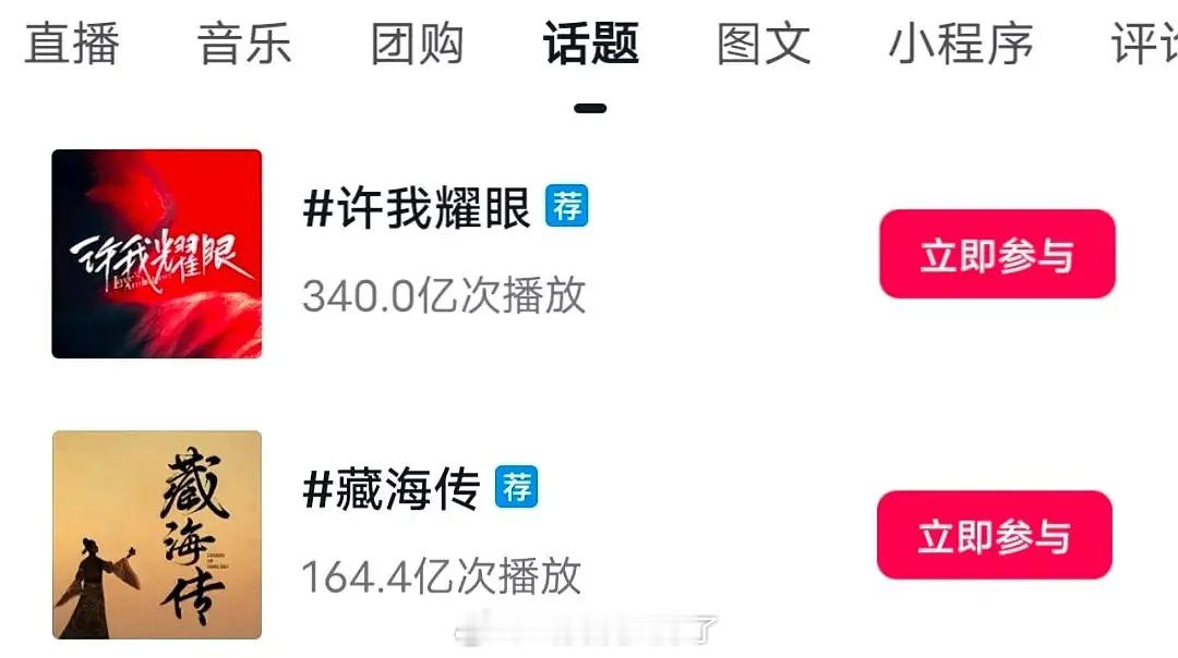 许我耀眼的热度居然倍杀藏海传了，这是不是坐稳年冠的位置了？ 