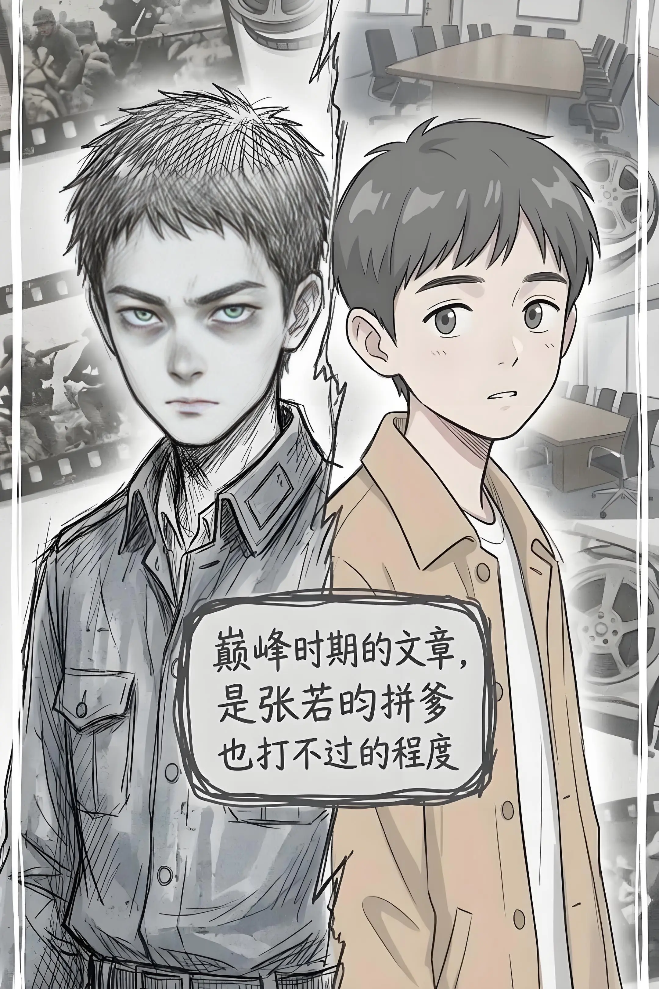 巅峰时期的文章，是张若昀拼爹也打不过的程。度