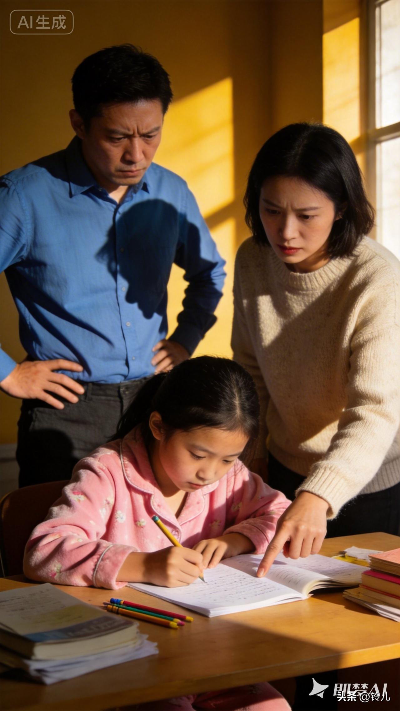 孩子写作业只是墨迹点儿。
    下午3:30我接馨儿放学的时候 ，小朋友都排队