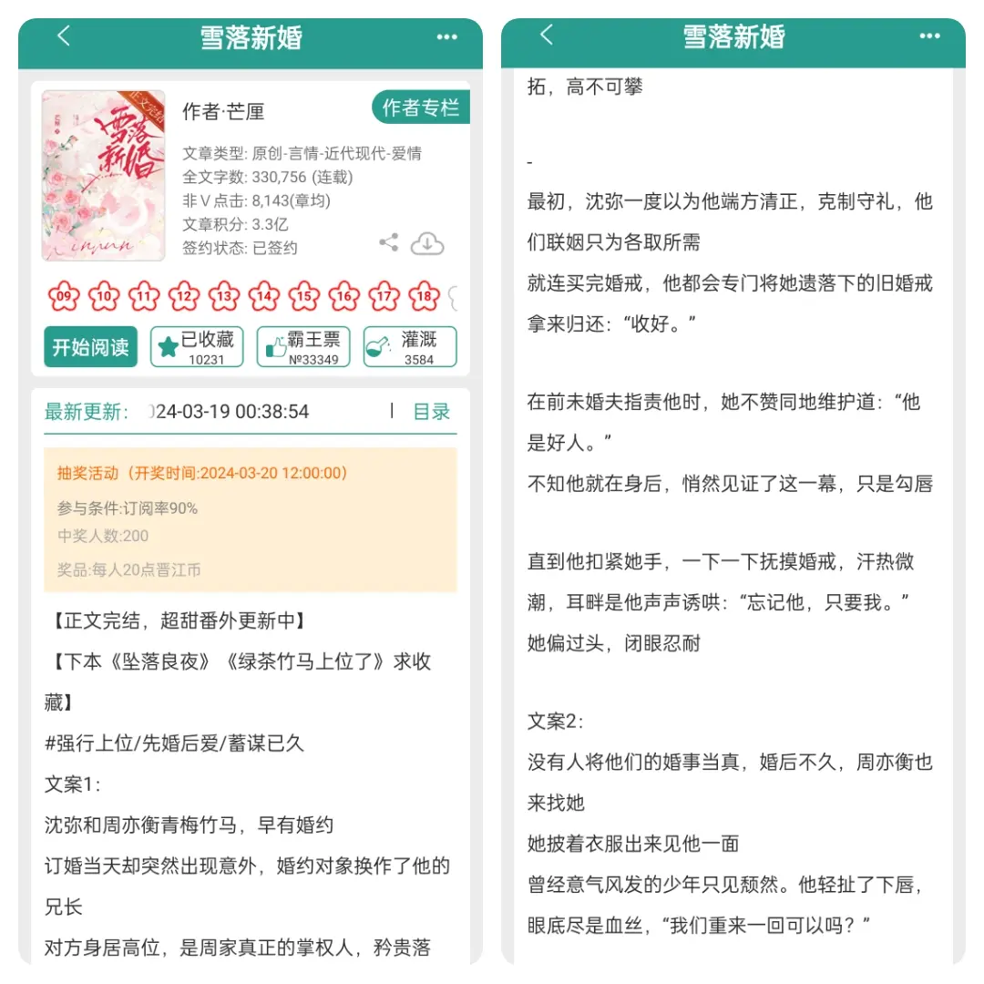 先婚后爱 豪门夫妇 蓄谋已久 现言 小说