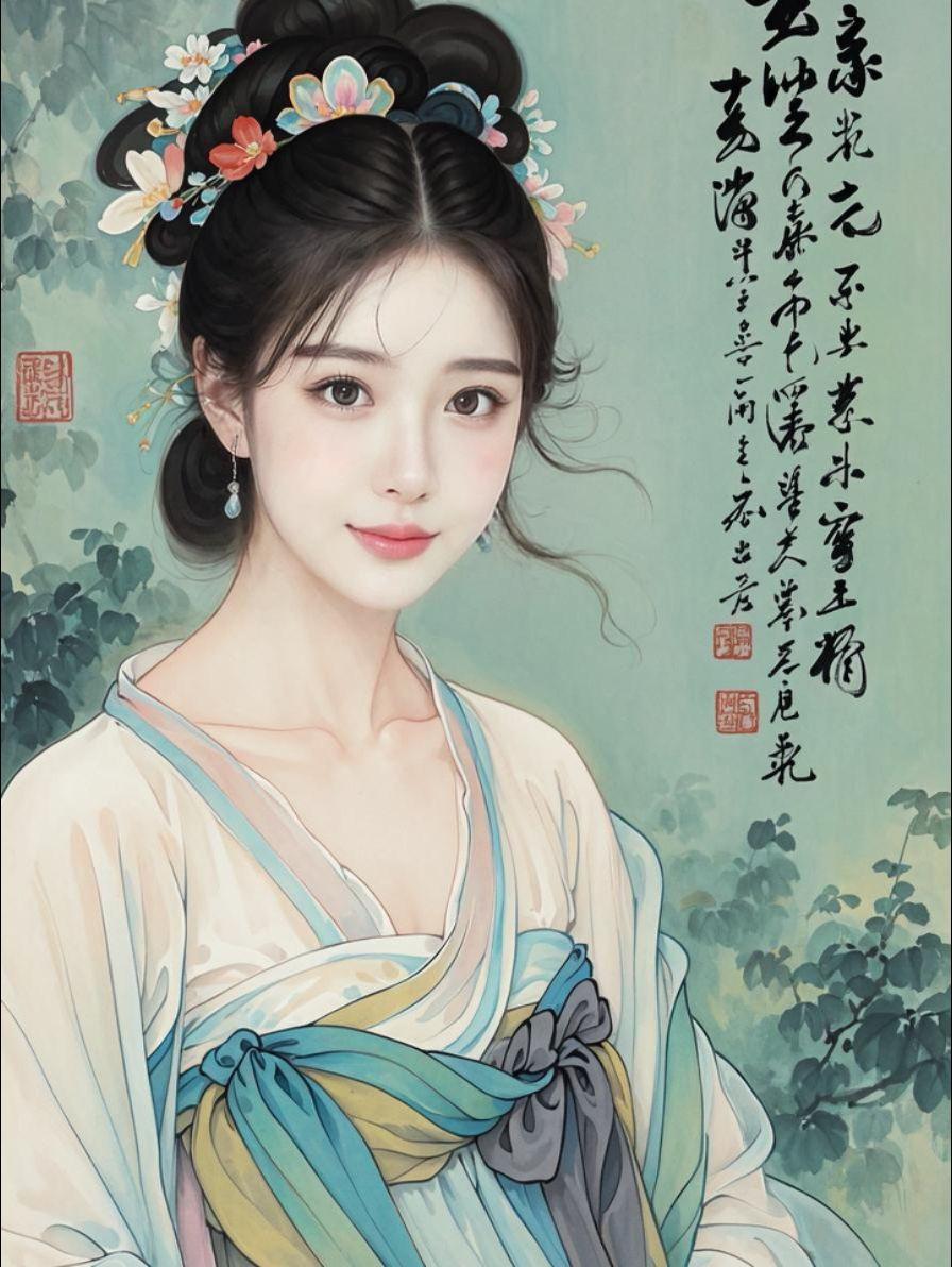 AI诗意水墨影 原来ai写真可以这么美 人生总得有一套ai写真吧 谁拍...