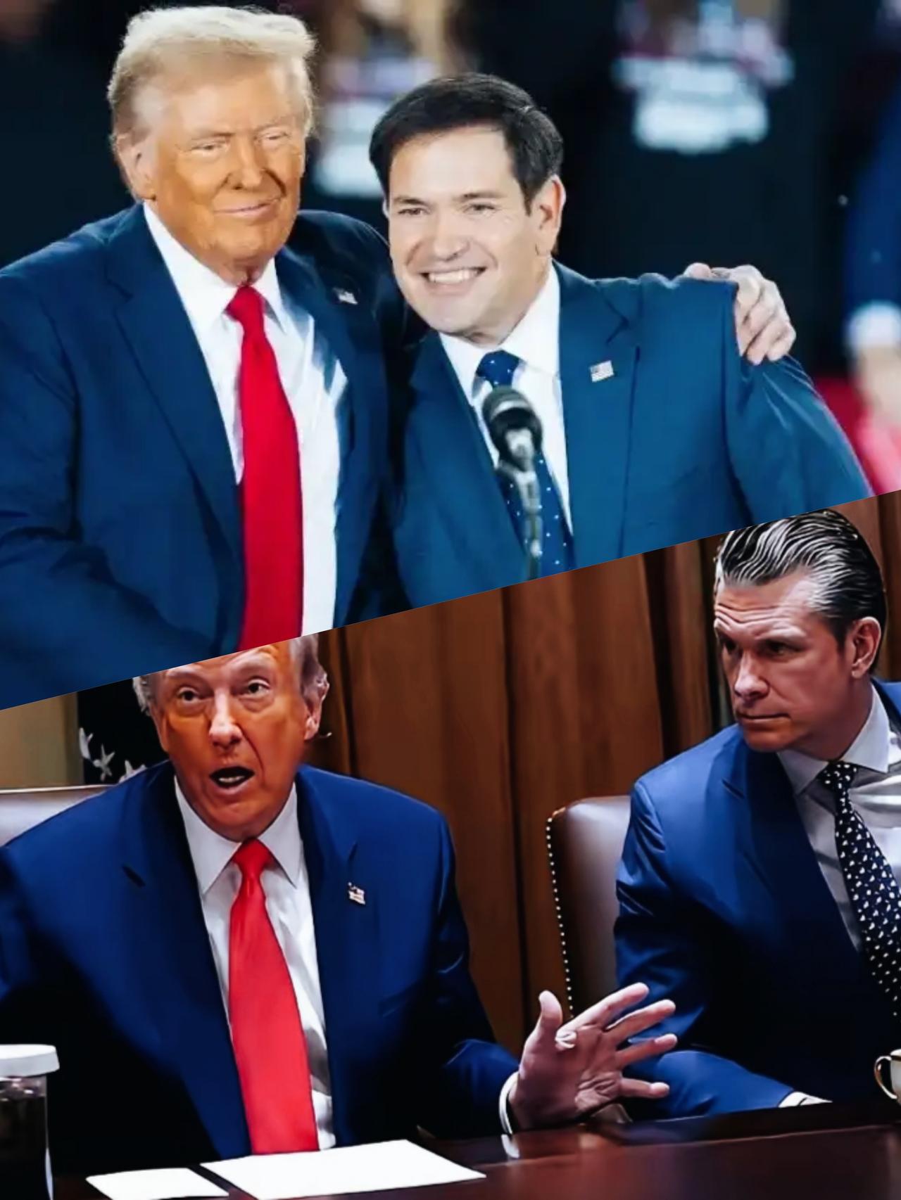 鲁比奥和海格塞斯面对特朗普时，完全不一样的两种表情，代表了不一样的心情吧？
鲁比