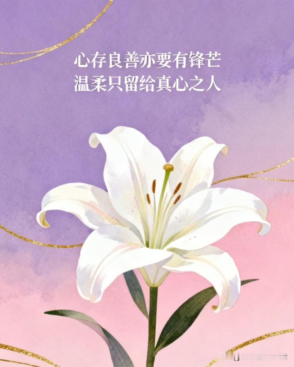 “心存良善亦要有锋芒，温柔只留给真心之人，真心换真心，薄情换冷淡”，这话太对了。