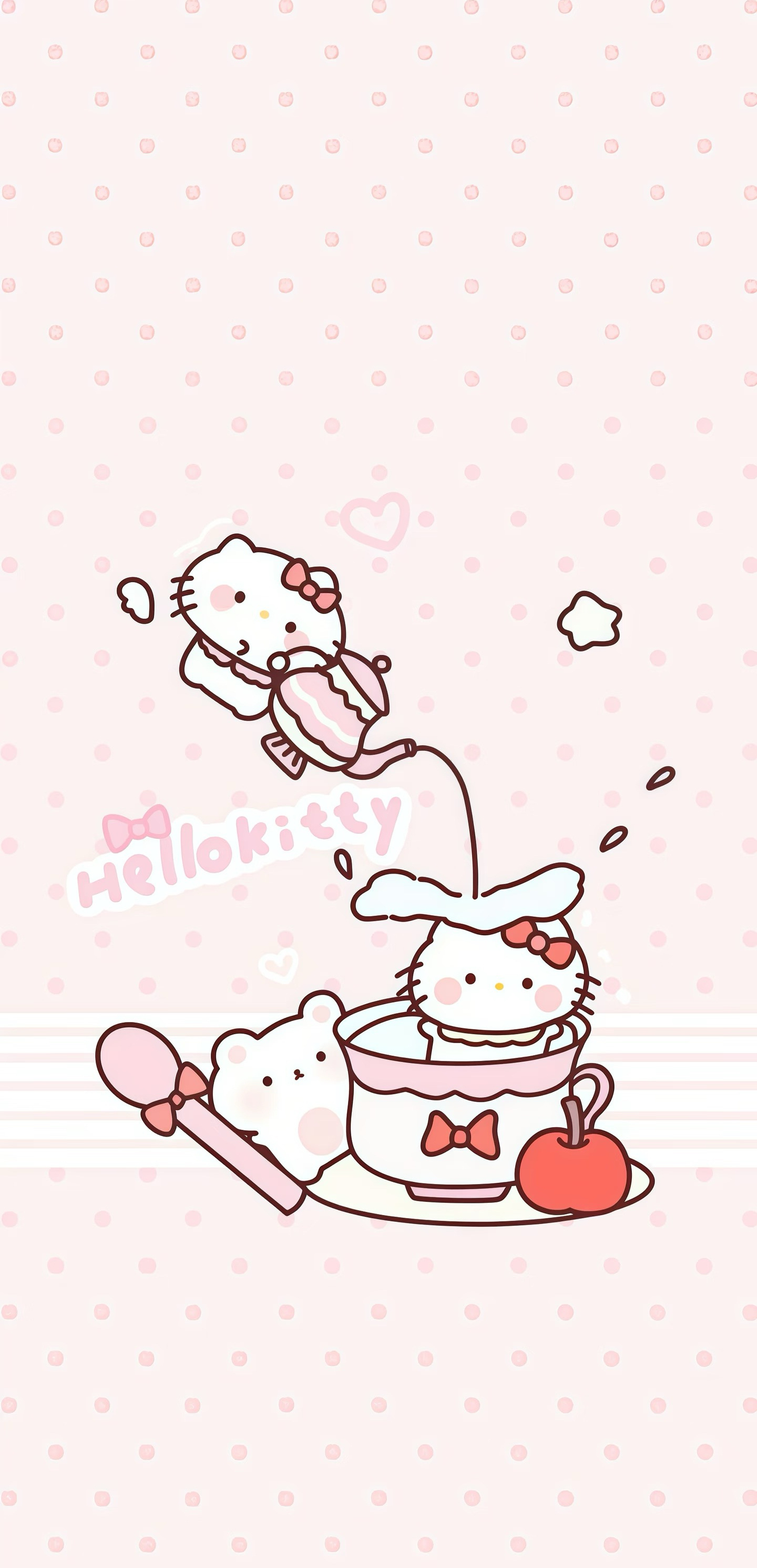 Hello Kitty壁纸分享三丽鸥｜可爱壁纸｜少女心壁纸｜粉色壁纸｜治愈壁纸｜