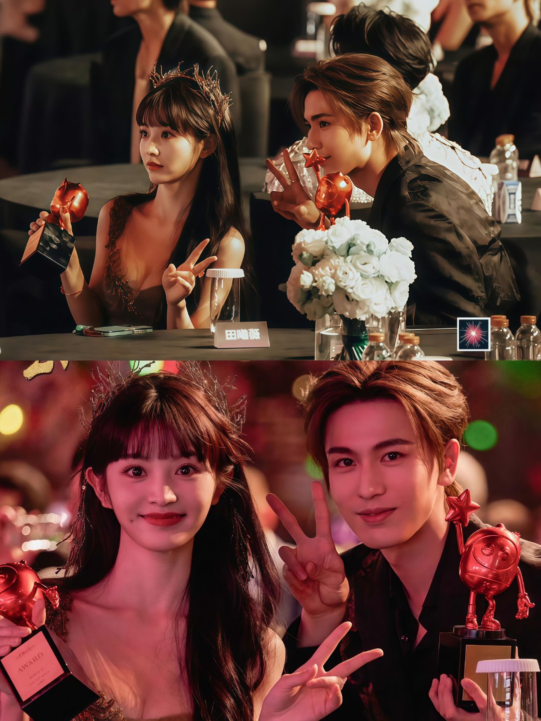 等到了你们的第一张合照“你在左边 我紧靠右 第一张照片”田作之赫