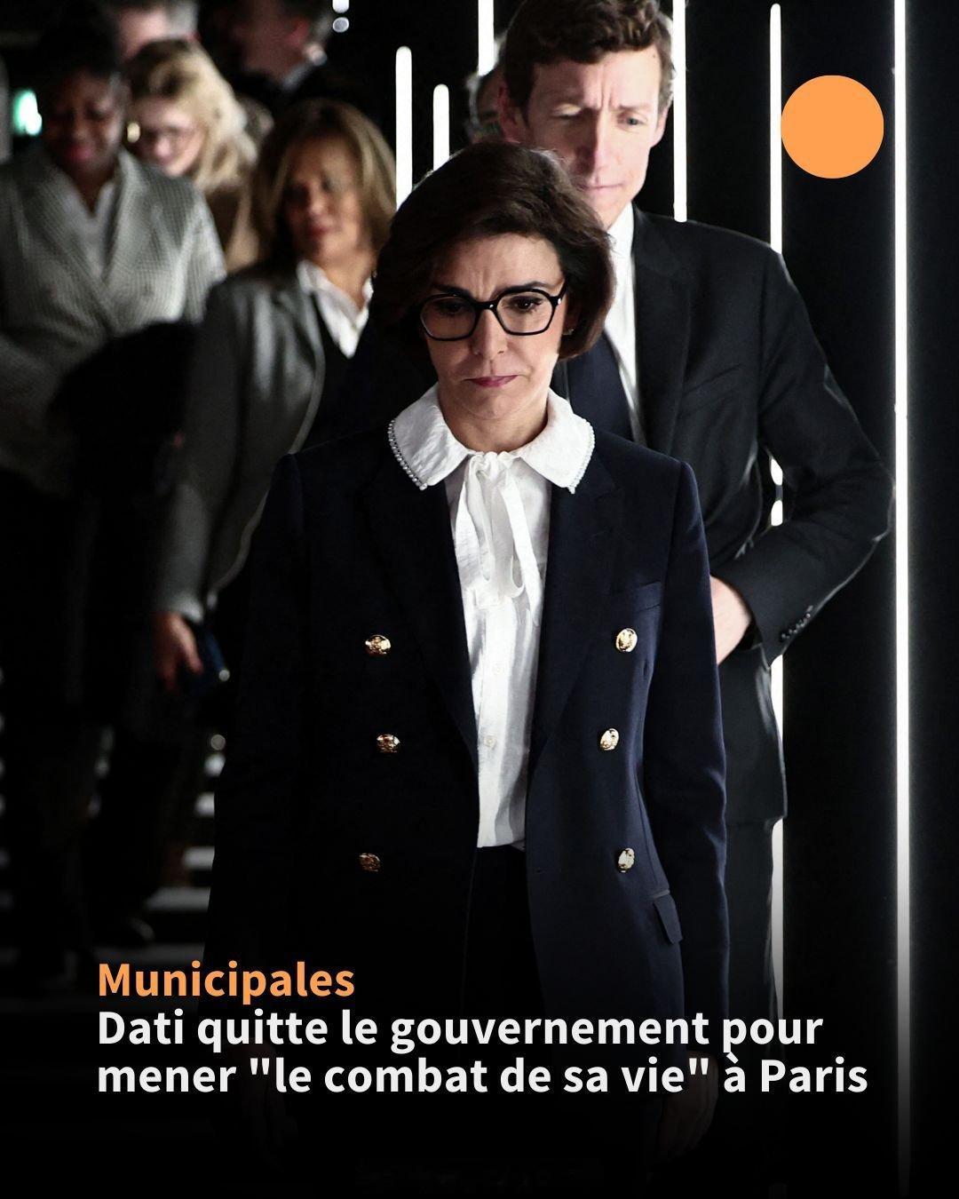 海外新鲜事 🇫🇷 法国文化部长 Rachida Dati 周三宣布，她已向总
