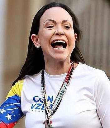 委内瑞拉反对派领导人马查多与特朗普真是两个奇葩。一位记者当面特朗普：“为什么会想