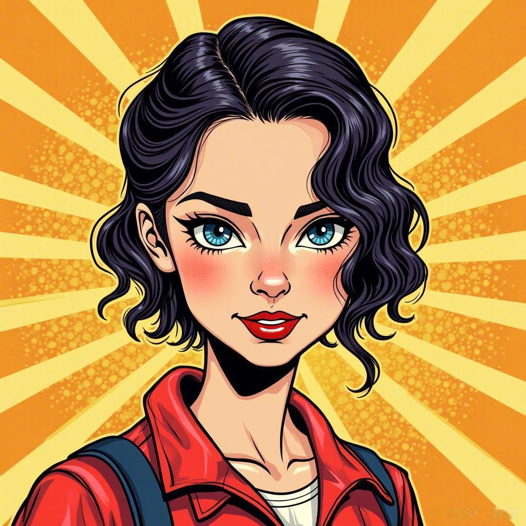 愿你在每一个故事里，都能找到属于自己的光芒✨，如这位女主般独特！ 复古漫画   