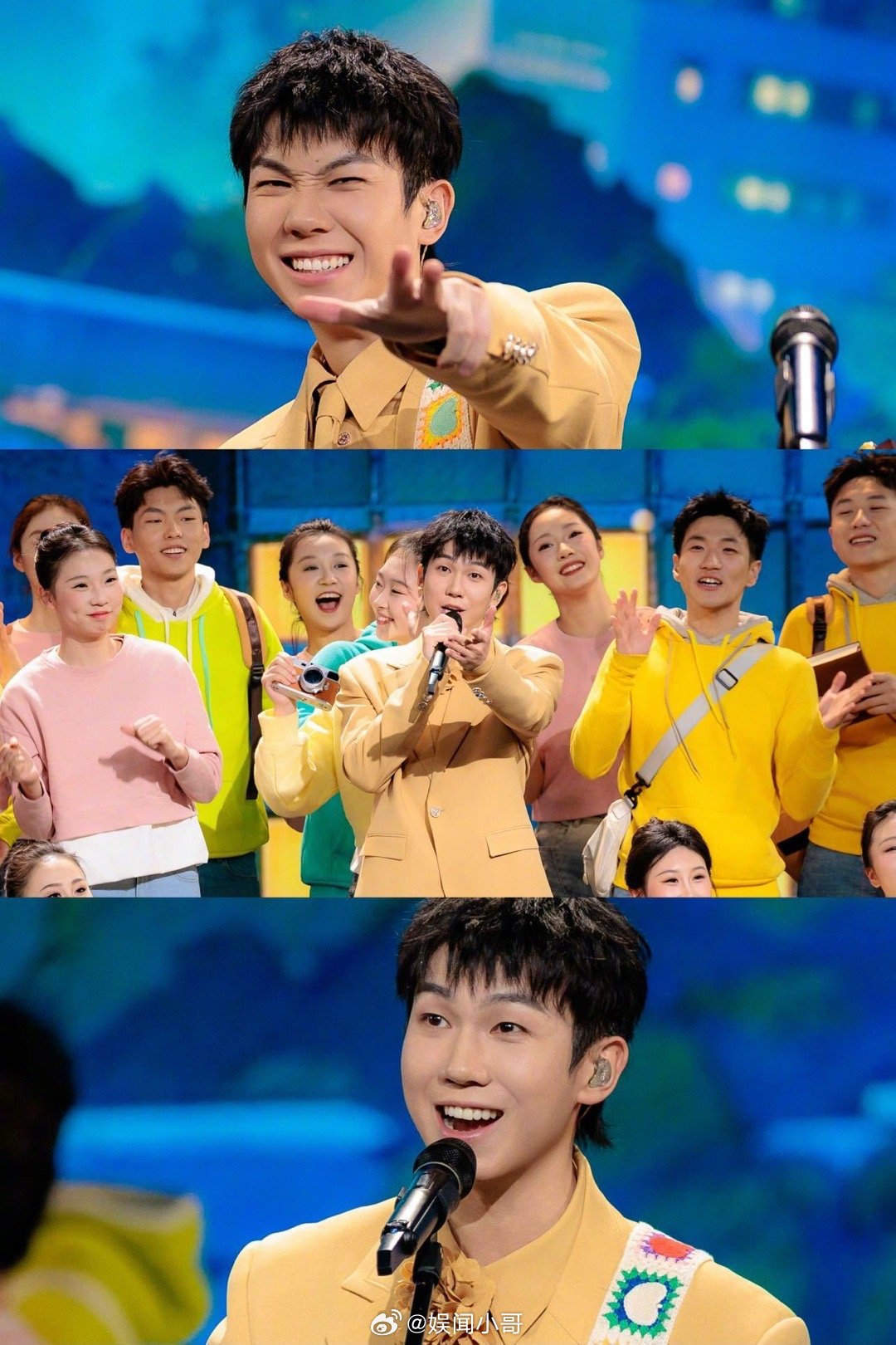 白举纲怎么变嫩了 央视元宵晚会看白举纲唱歌，那股子朝气绝了！发型穿搭都显小，比几