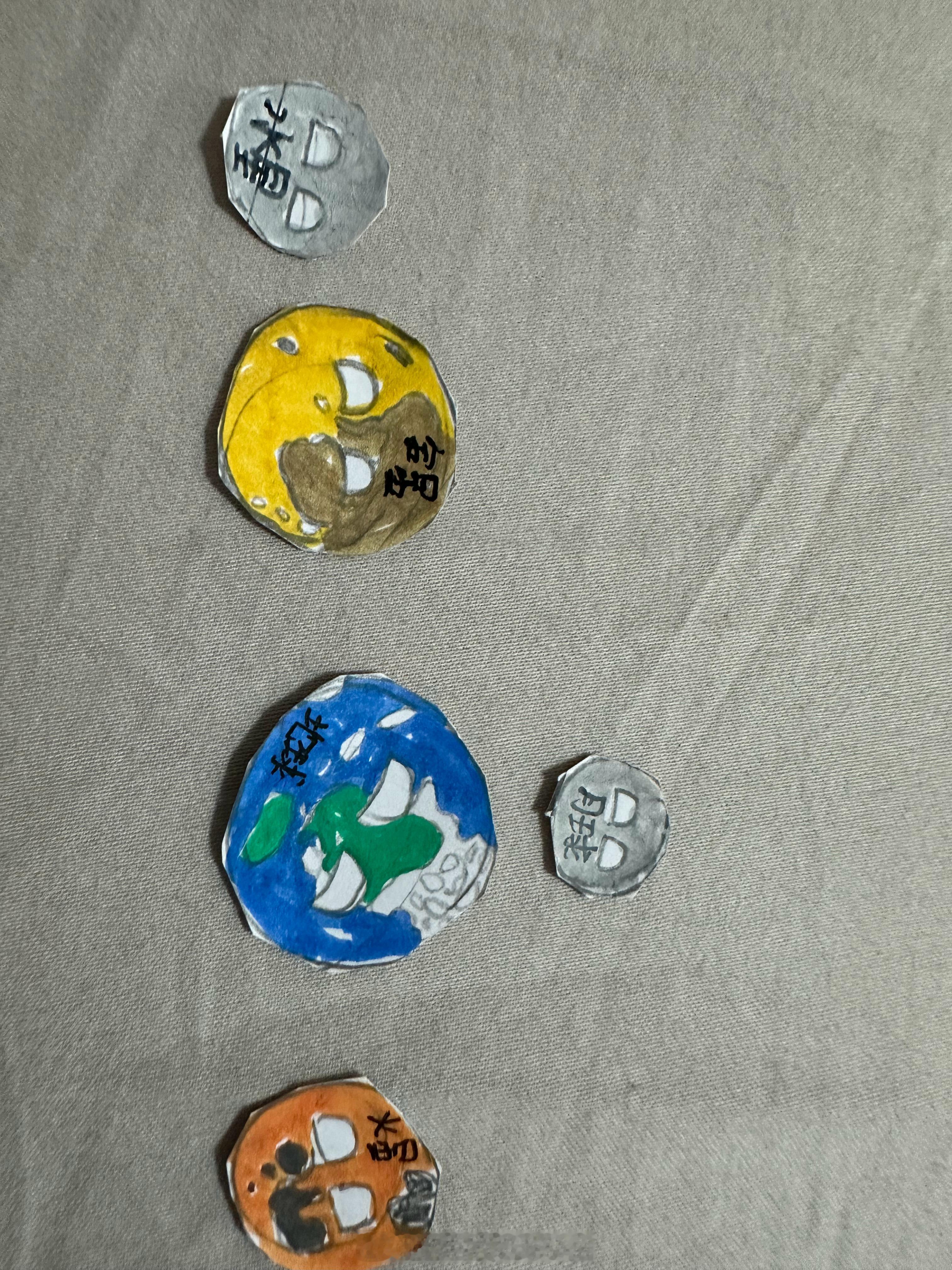 小屁孩手绘版表情行星🪐还能正确地排序出来
