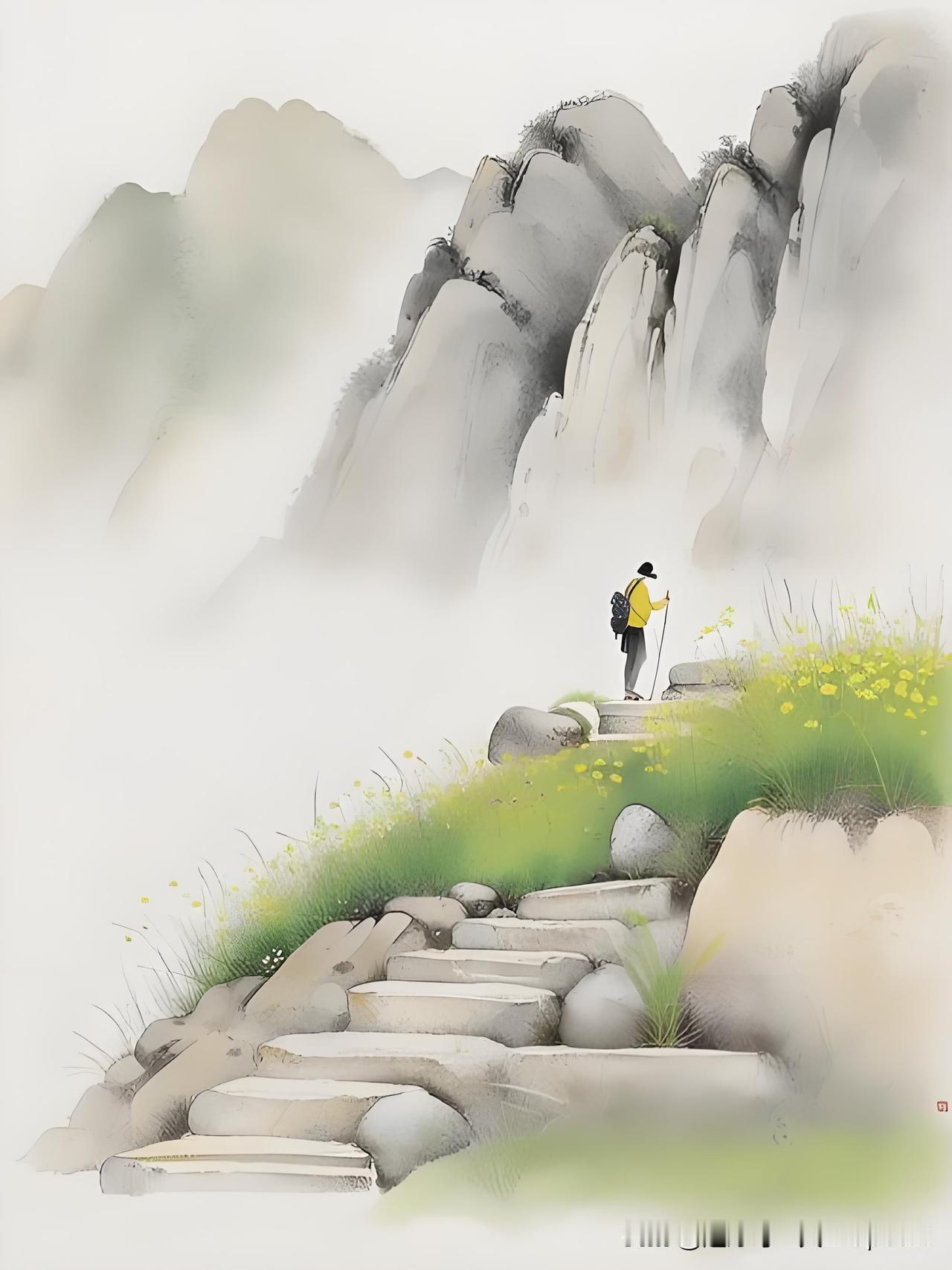 《北山》
——宋 · 王安石
北山输绿涨横陂，
直堑回塘滟滟时。
细数落花因坐久