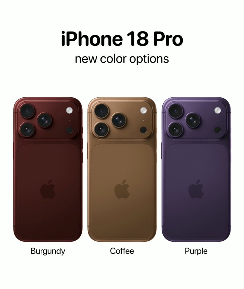 iPhone18Pro前瞻丑丑的设计估计改不了，期待就是灵动岛挖孔能小一点，还有