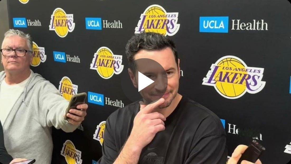 JJ·雷迪克谈今天训练和录像分析重点：“重新调整，重新训练，我觉得今天，对我自己