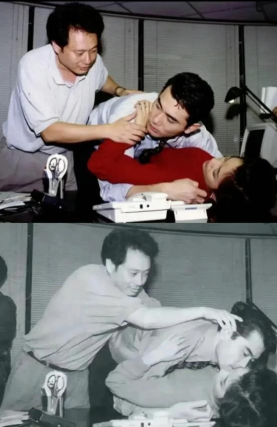 1994年，拍《男女饮食》时，赵文瑄和吴倩莲有一场吻戏，但两人太羞涩了，扭扭捏捏