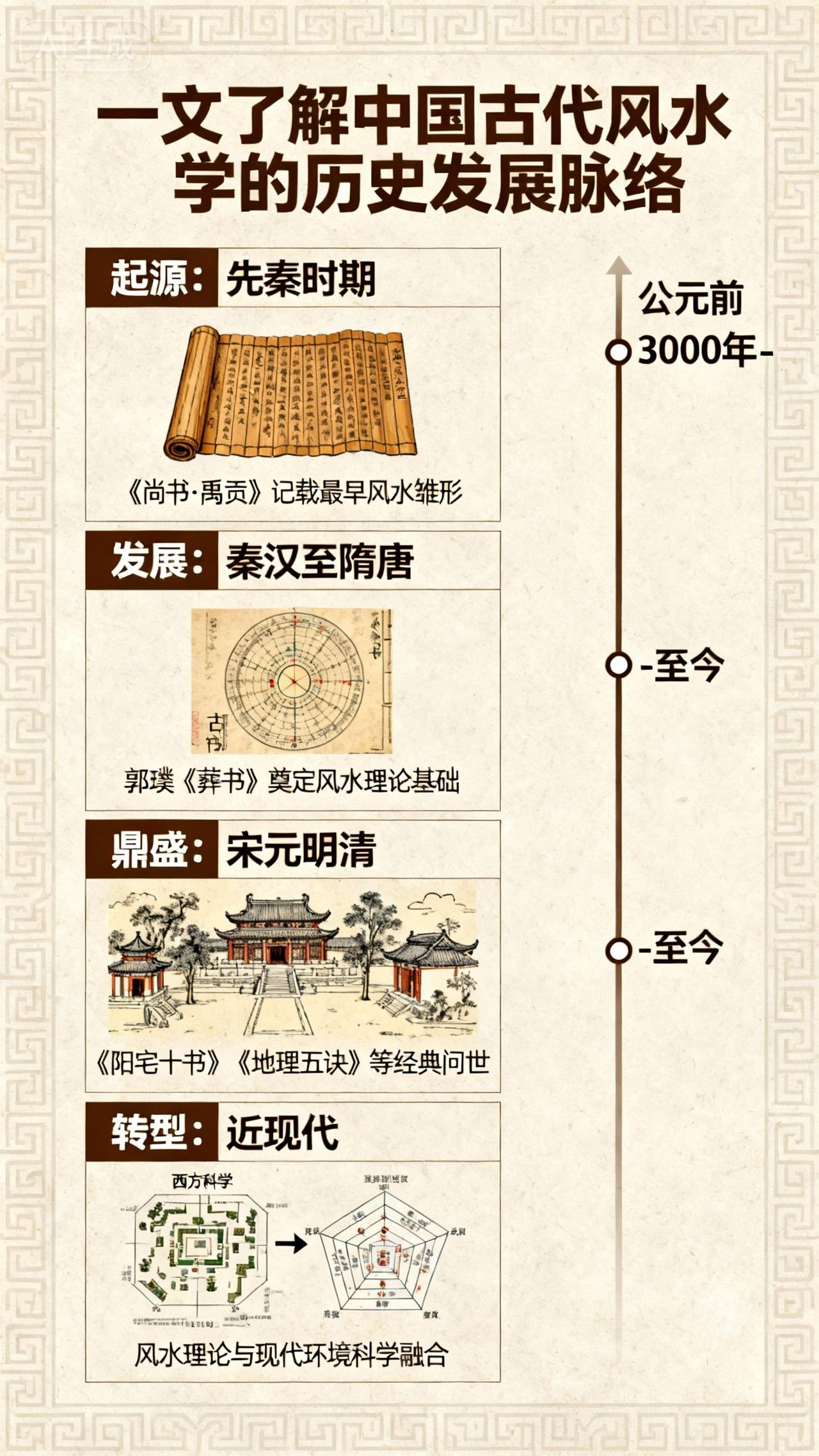 中国风水3000年演变史：从生存技巧到影响古建的文化密码
 
从仰韶村落的选址智