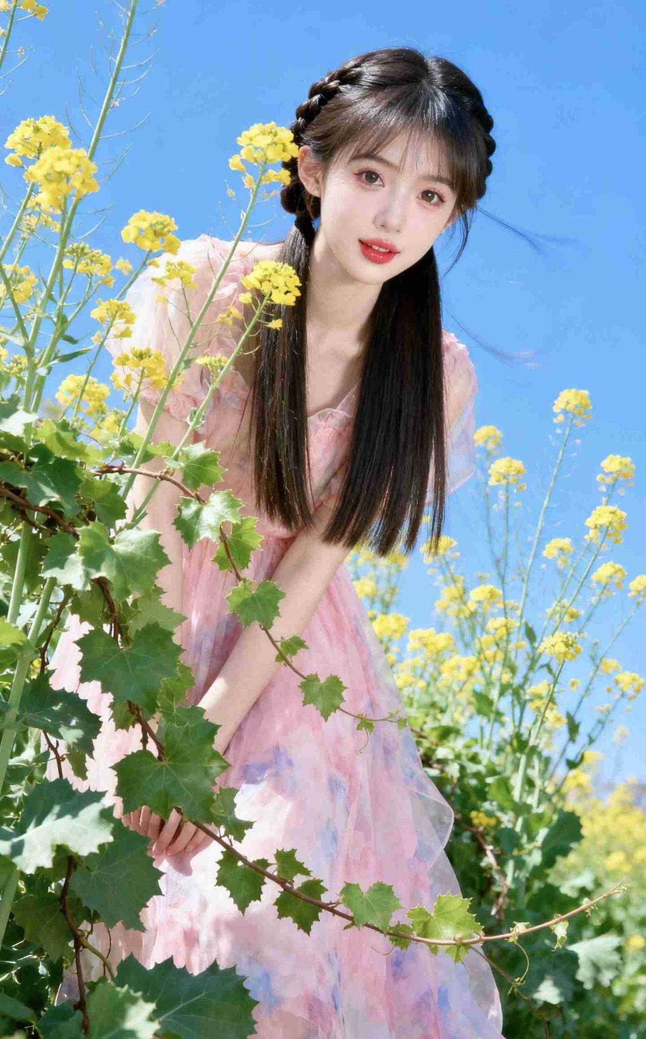 我的今日状态：💪🏻充满干劲
我这里的天气：☀️晴天
《花田与你》
 
蓝天下