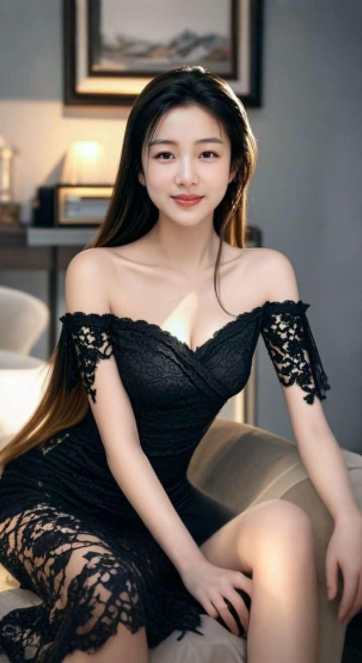 AI扩图 AI典雅佳人