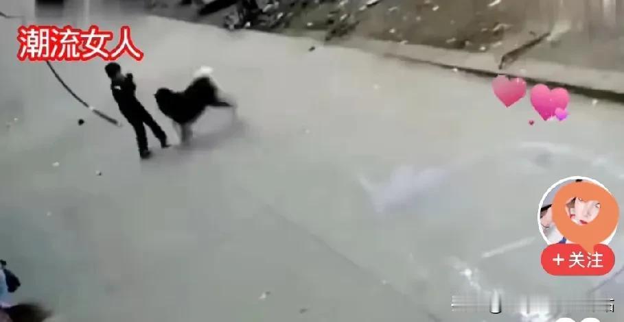 女子遛狗狗不栓绳，扑咬男孩还挺嚣张，我的狗比你小孩金贵，结果被大爷大妈打的哀嚎！