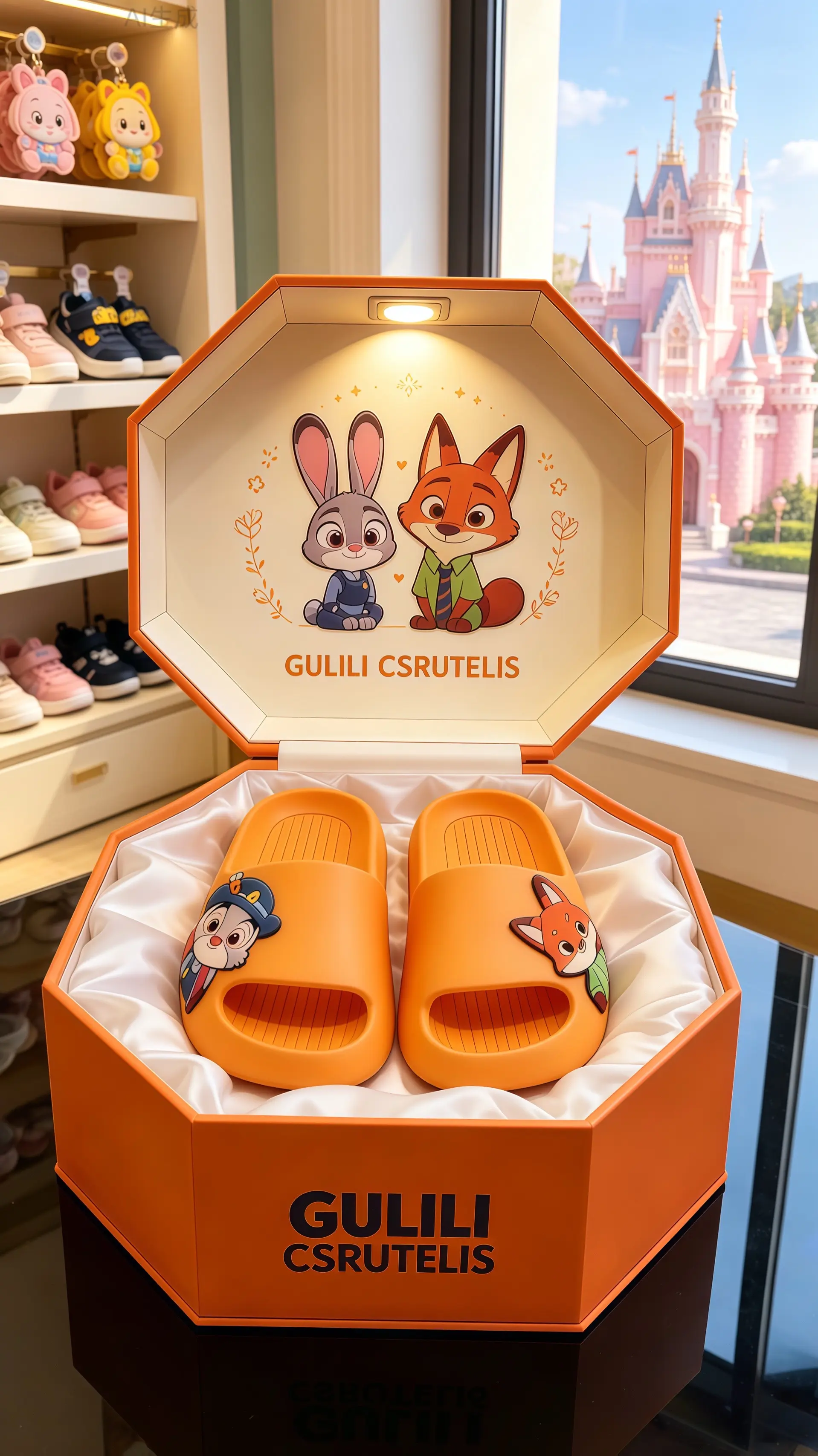 亲子拖鞋洗澡拖鞋 儿童拖鞋卡通拖鞋 朱迪尼克