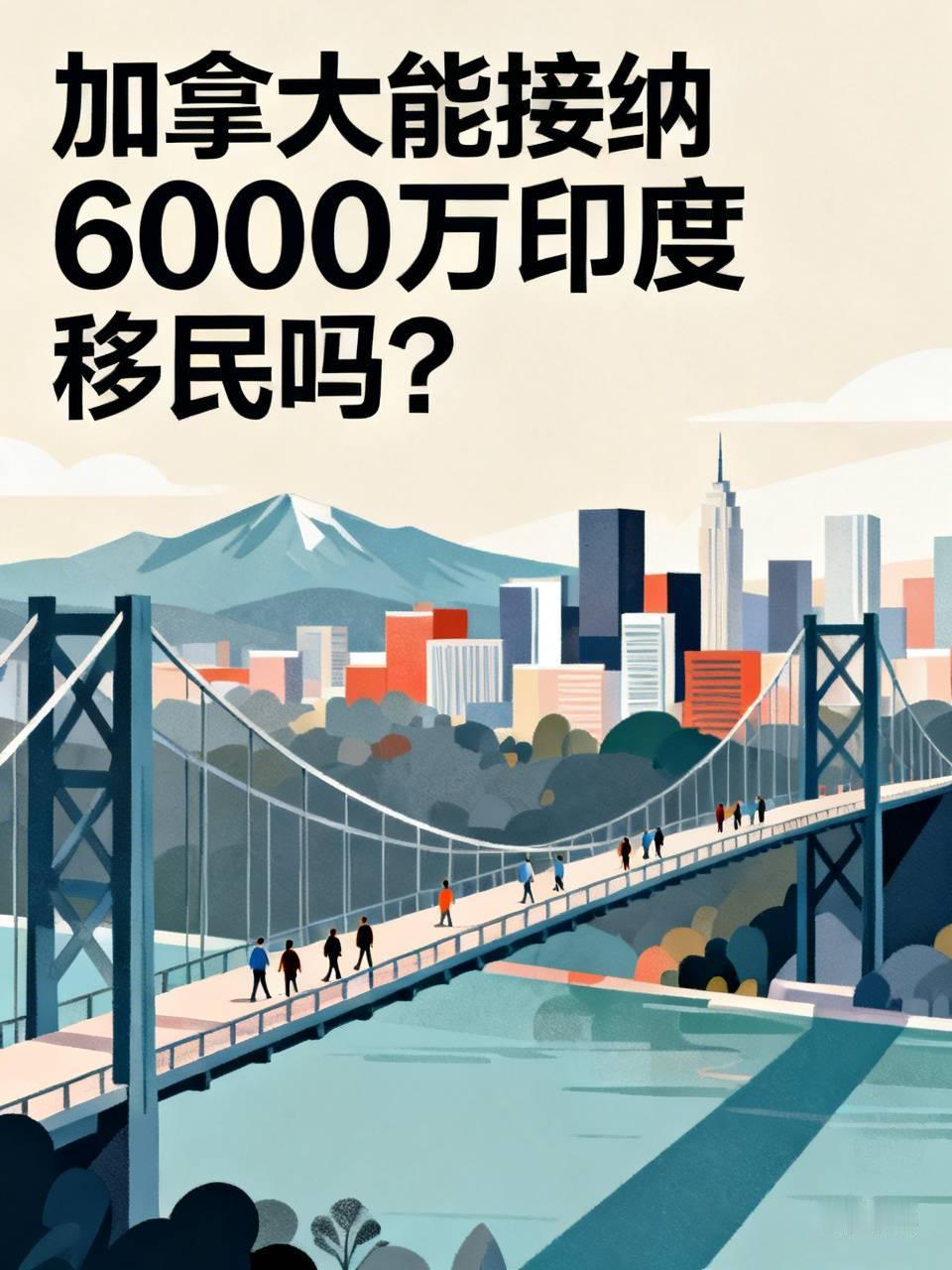 印度驻加拿大高级专员称，加拿大应当接纳新增6000万印度移民。加拿大全国只有40