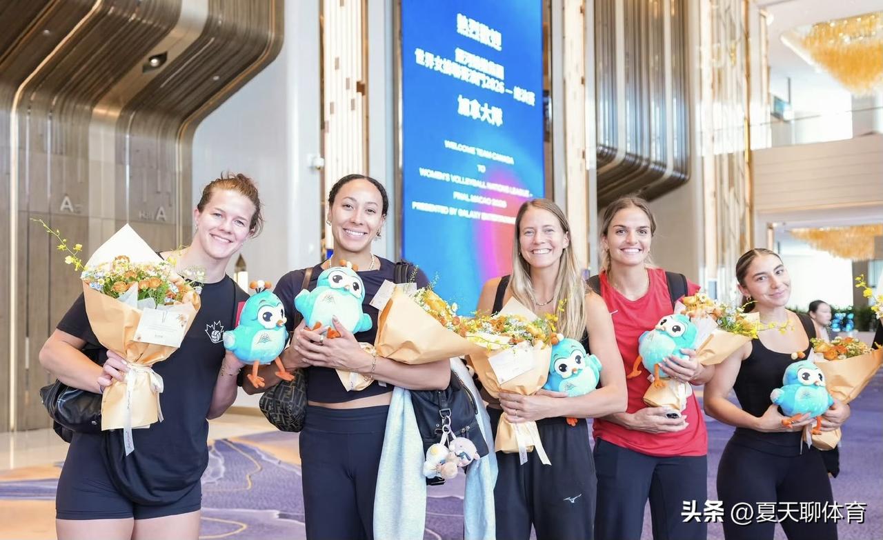 加拿大女排、巴西女排、土耳其女排、意大利女排、美国女排五支队伍已经抵达澳门，并入
