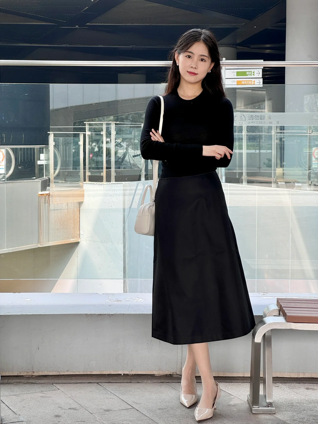 初秋 温柔气质穿搭🖤 | 97年大专老师OOTD