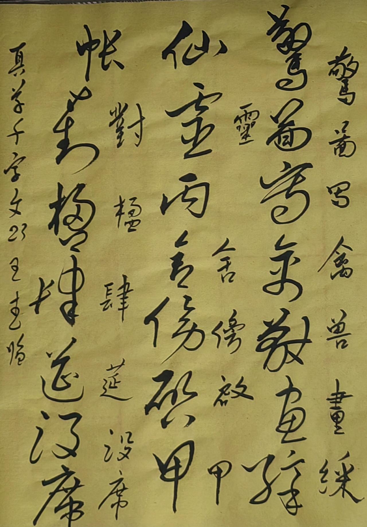 大家来交流讨论草书行云流水