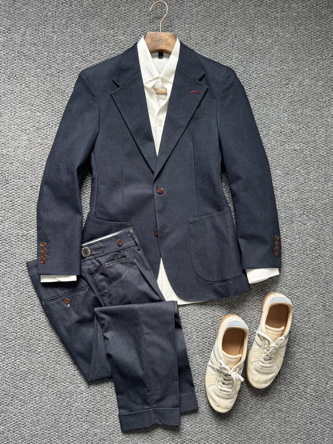 ❗️这牛仔西装套装太会拿捏松弛感了吧