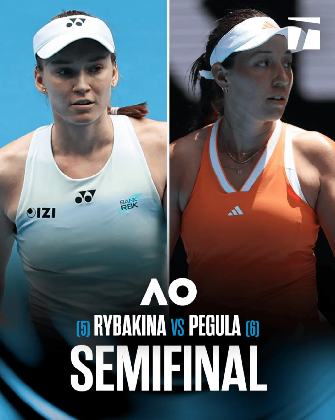 澳网女单四强均一盘未丢 澳网女单四强对阵出炉：萨巴伦卡vs斯维托丽娜，佩古拉vs