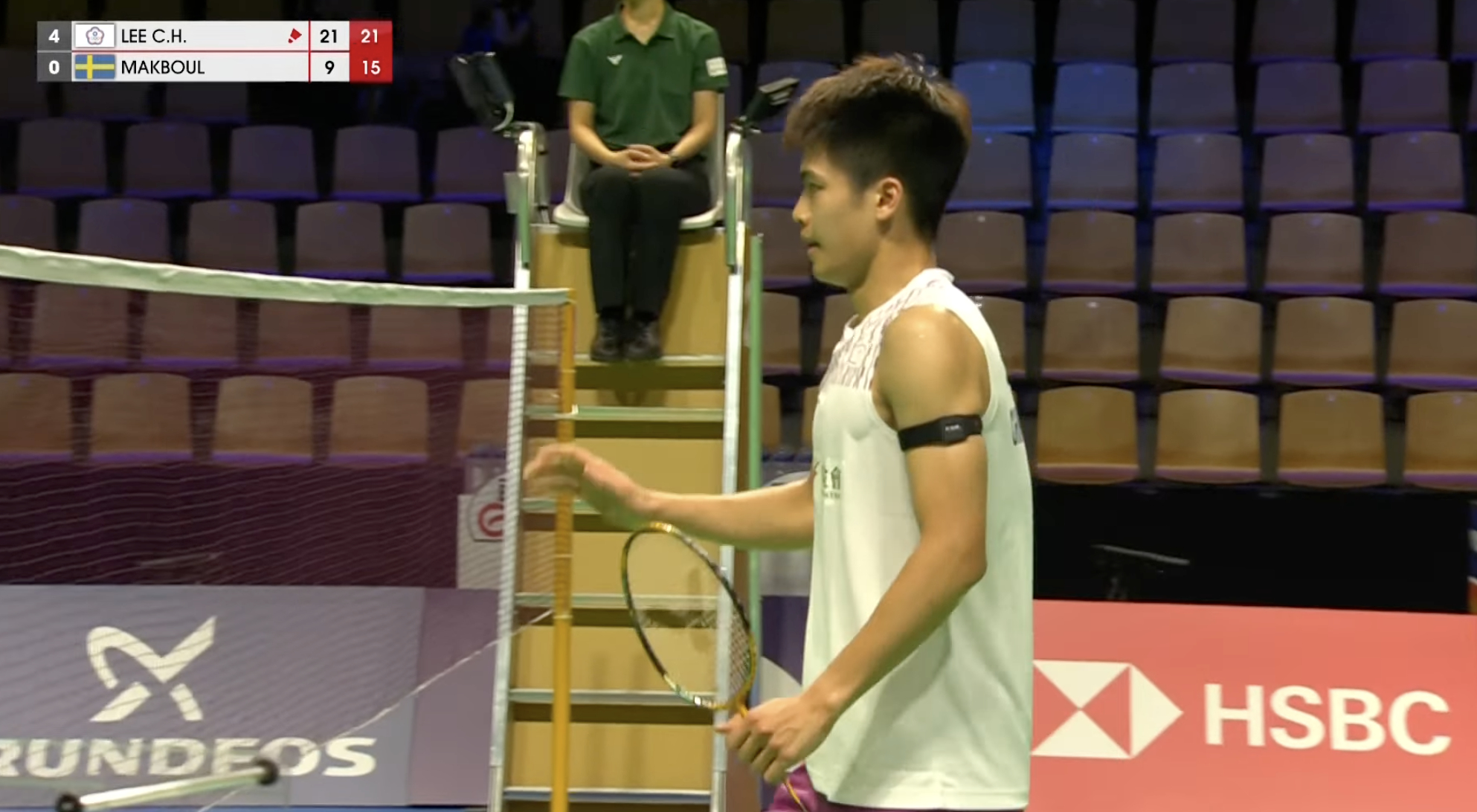 2号场地【汤杯C组：中国台北 5-0 🇸🇪瑞典】一单：周天成 21-11、1