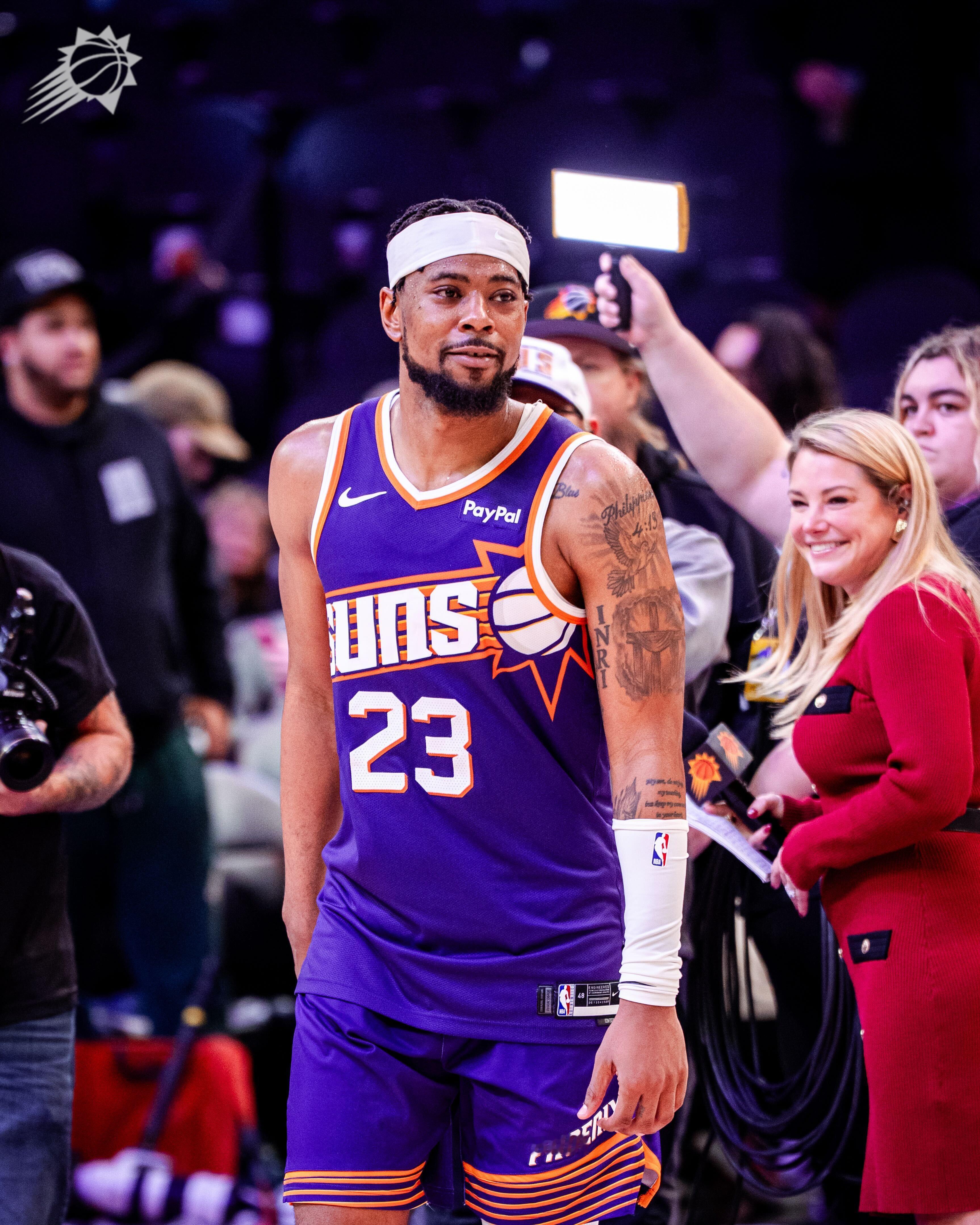 古德温连续 6 场得分上双，创下个人生涯新纪录！这段时间的场均数据：☄️ 12.