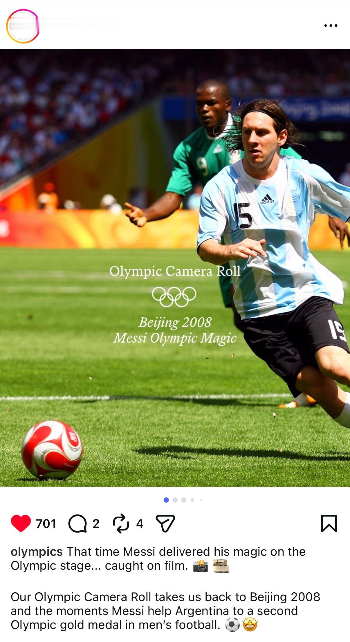 梅西  奥林匹克官方回顾梅西的奥运之旅