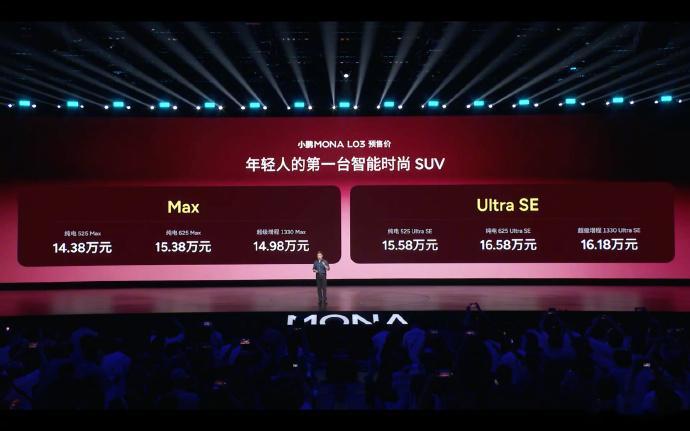 何小鹏称MONAL03预售价接近上市价 买车最怕什么？怕预售价和最终价差一大截，