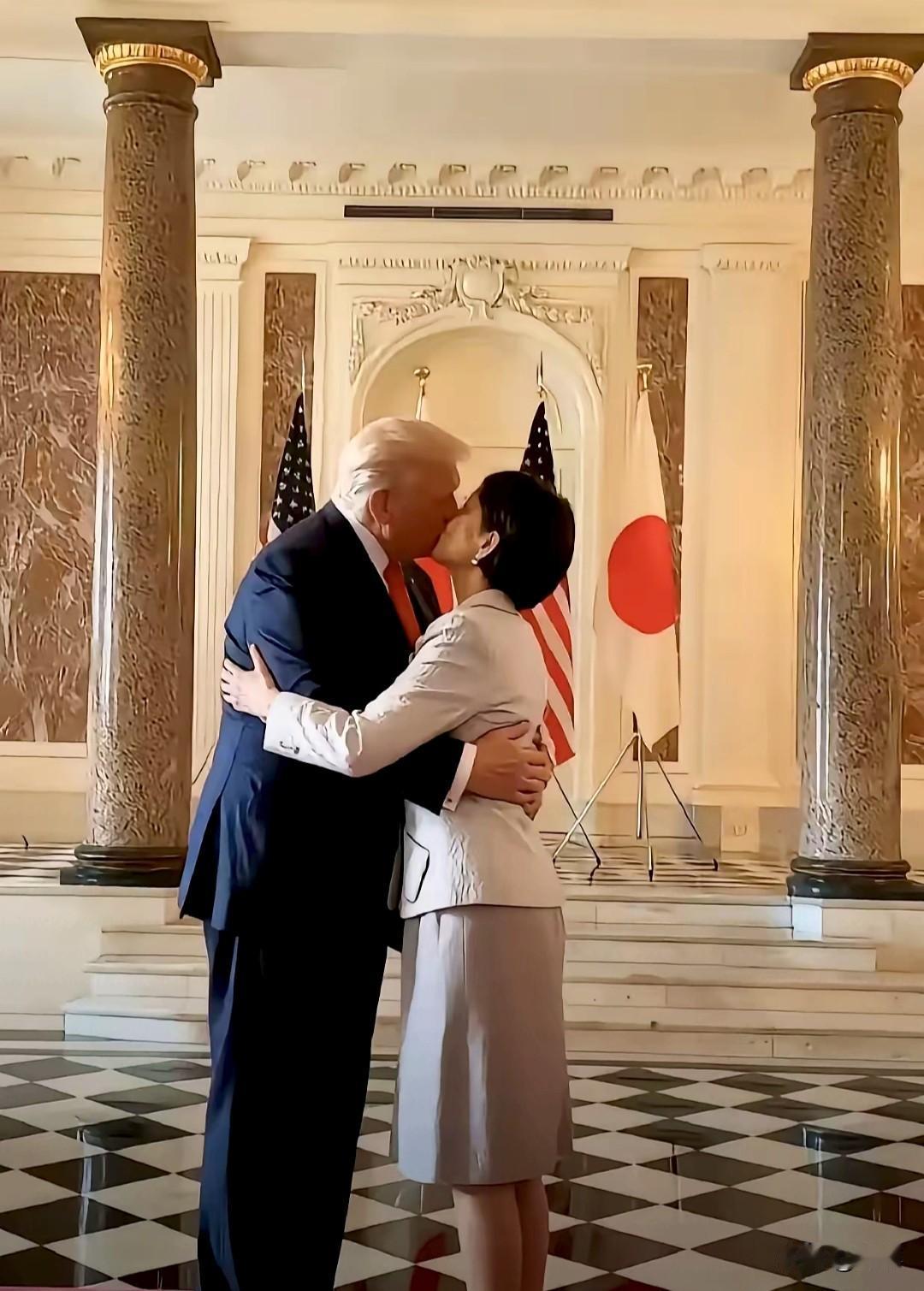 高市早苗是真亲特朗普的脸啊！