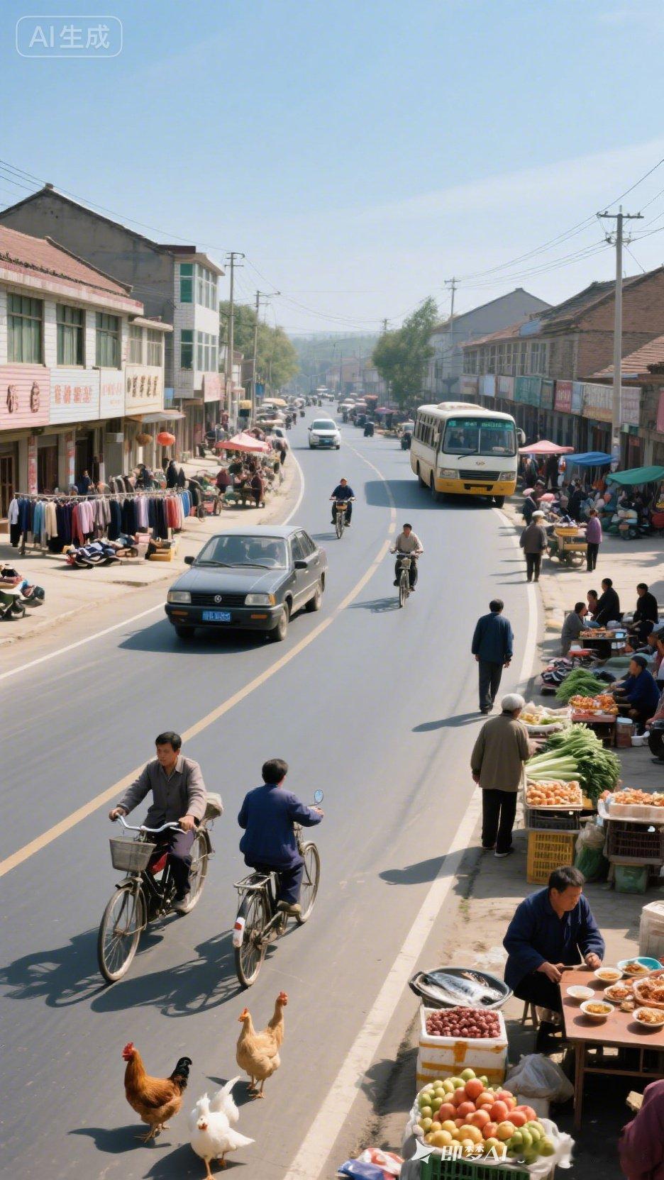 乡村集市的一天  熙熙攘攘的街道，热闹非凡的市集，感受生活的烟火气息。