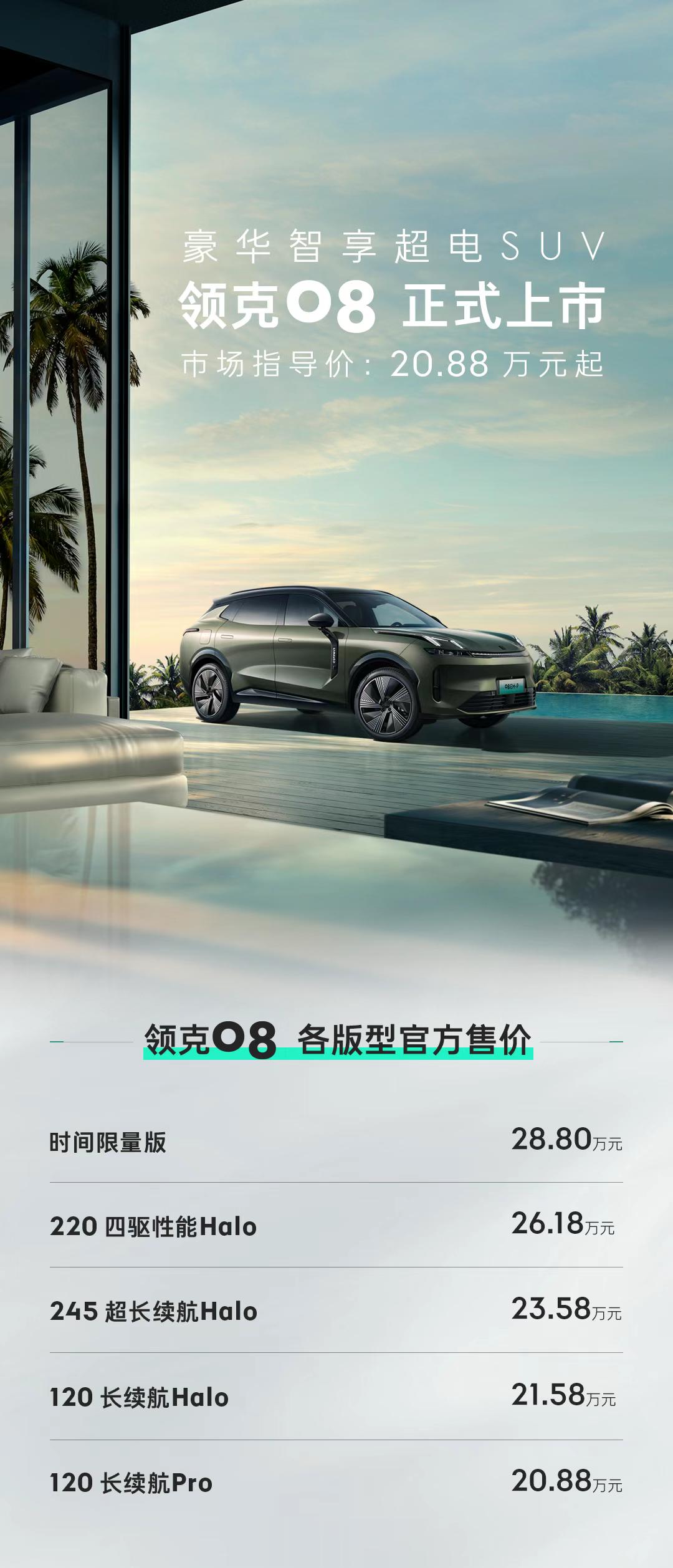 领克08，买车送手机，4.82m中型SUV，最大续航1400km[赞]说实话挺诱