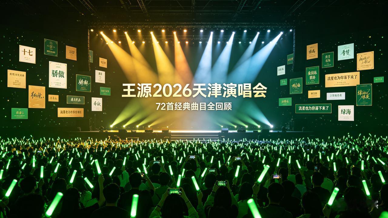 王源天津演唱会歌单曝光！72首金曲全解码，5月23日绿海赴青春之约
 
4月9日