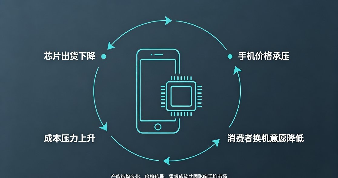 手机不好卖 芯片出货量暴跌当下消费电子市场形成微妙负向循环：手机需求疲软，芯片出