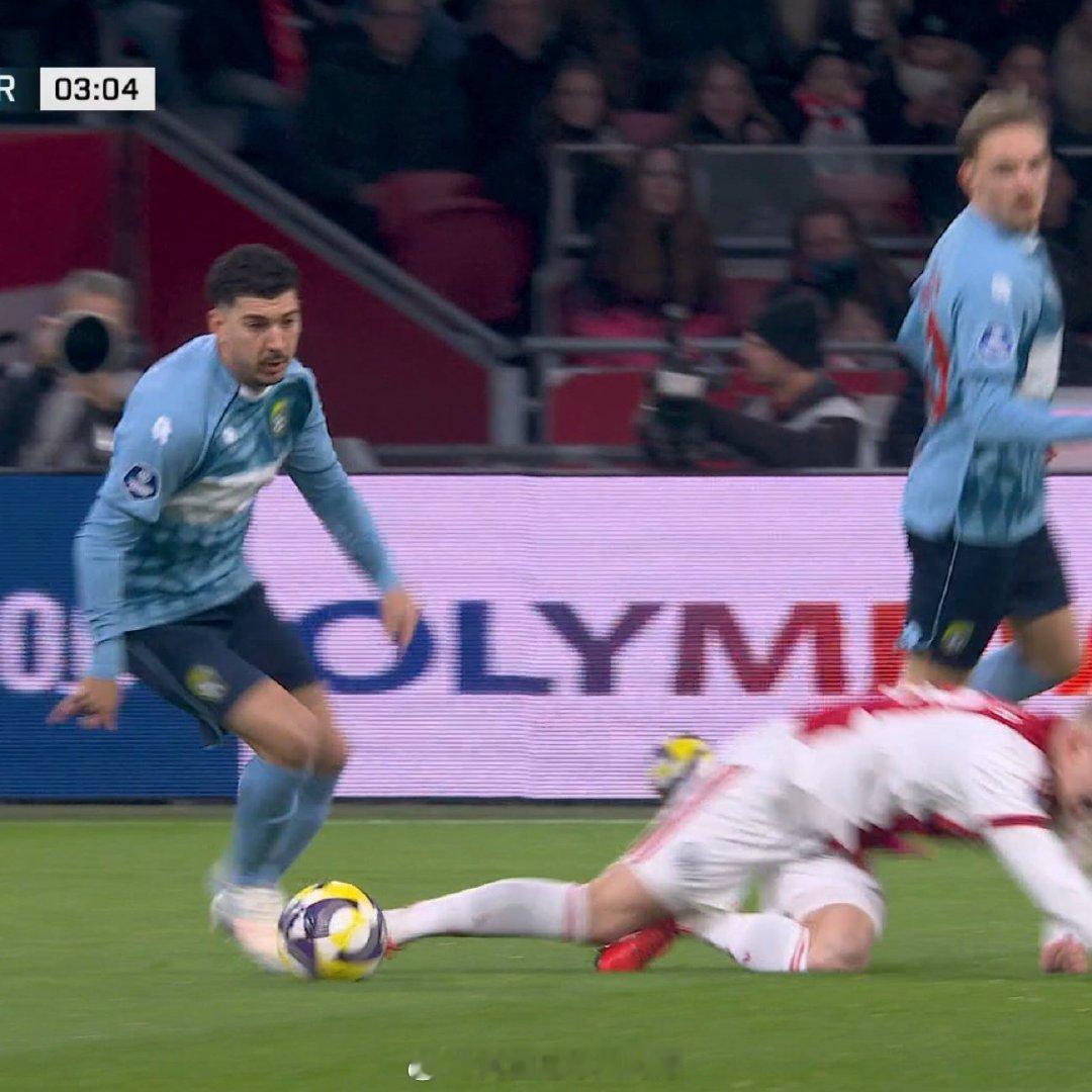 【津琴科受伤过程（图）】乌克兰国脚左后卫津琴科，冬窗从阿森纳永久转会阿贾克斯。上