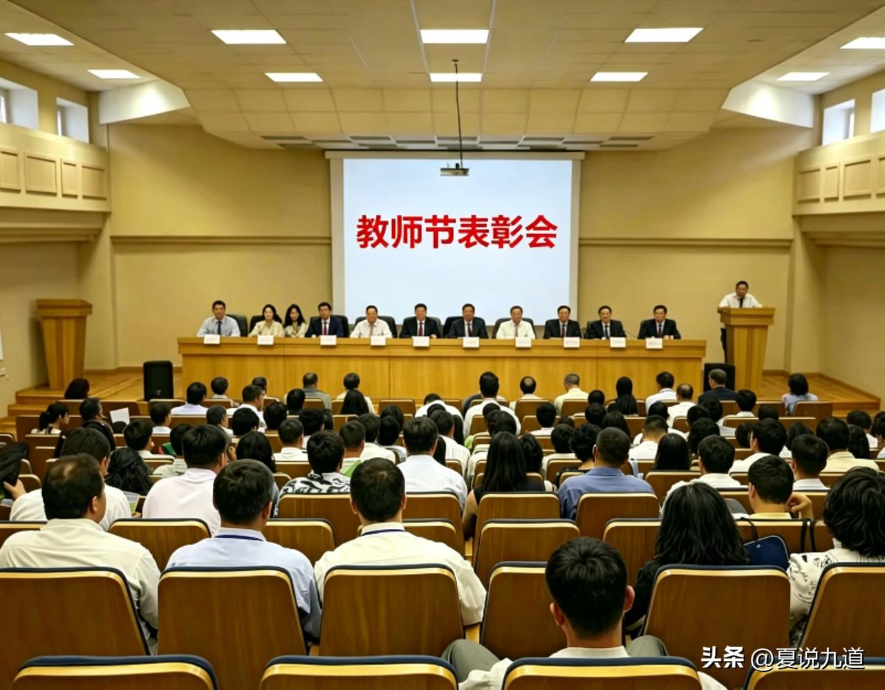 最真实的教师节：少数人领奖，多数人旁听
 
都说教师节，是属于所有老师的节日。